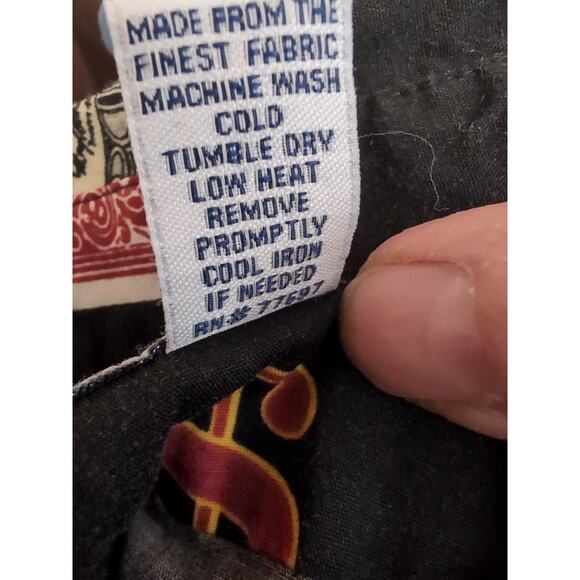 Blue water Men's Card Game Button Down Shirt Size Large(223) - Picture 8 of 8